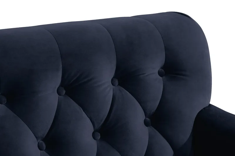 Nojatuoli jalkarahilla New Castle - Yönsininen - Huonekalut - Tuoli & nojatuoli - Nojatuoli & lepotuoli - Howard-nojatuolit