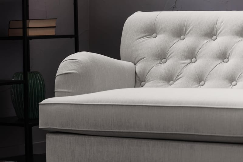 Nojatuoli jalkarahilla New Castle - Pellavanbeige - Huonekalut - Tuoli & nojatuoli - Nojatuoli & lepotuoli - Howard-nojatuolit