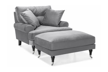 Nojatuoli jalkarahilla Webber Sametti