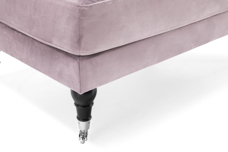 Nojatuoli jalkarahilla Webber Sametti - Liila Kromi - Huonekalut - Tuoli & nojatuoli - Nojatuoli & lepotuoli - Howard-nojatuolit