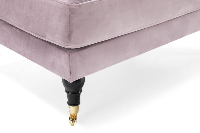 Nojatuoli jalkarahilla Webber Sametti - Liila Messinki - Huonekalut - Tuoli & nojatuoli - Nojatuoli & lepotuoli - Howard-nojatuolit