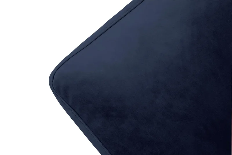 Nojatuoli jalkarahilla Webber Sametti - Yönsininen Kromi - Huonekalut - Tuoli & nojatuoli - Nojatuoli & lepotuoli - Howard-nojatuolit