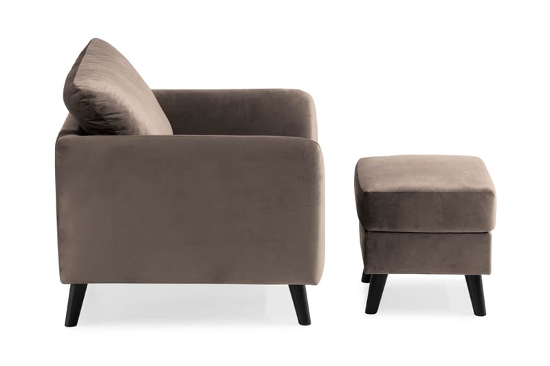 Trend Nojatuoli ja Rahi - Myyränruskea - Huonekalut - Tuoli & nojatuoli - Nojatuoli & lepotuoli - Nojatuoli rahilla