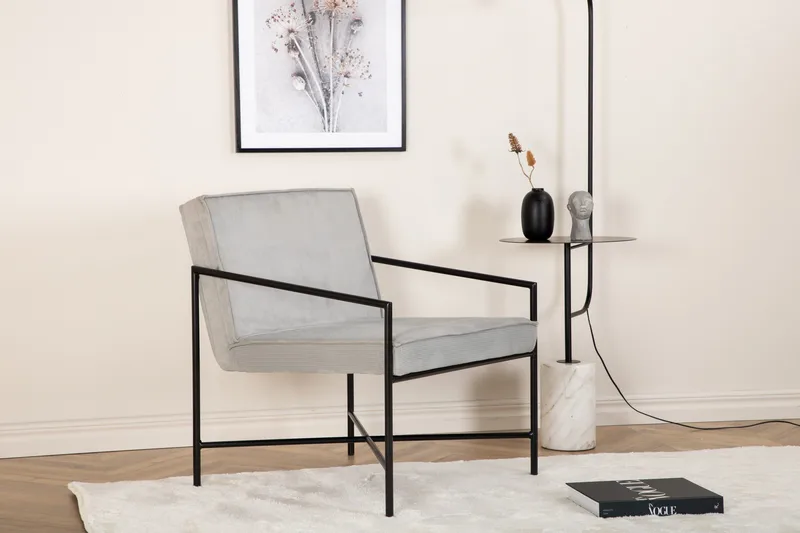 Nojatuoli Rakel - Harmaa - Huonekalut - Tuoli & nojatuoli - Nojatuoli & lepotuoli