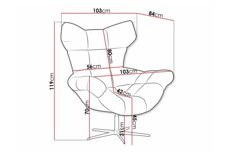 Nojatuoli Rathkeale - Beige - Huonekalut - Tuoli & nojatuoli - Nojatuoli & lepotuoli