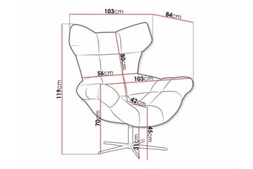 Nojatuoli Rathkeale - Tummanharmaa - Huonekalut - Tuoli & nojatuoli - Nojatuoli & lepotuoli