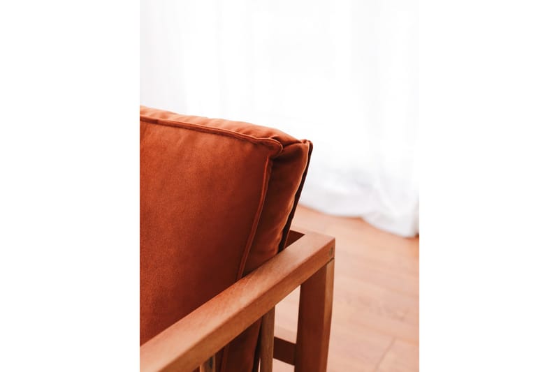 Nojatuoli Sallanan - Ruskea - Huonekalut - Tuoli & nojatuoli - Pyörivät tuolit & keinutuoli