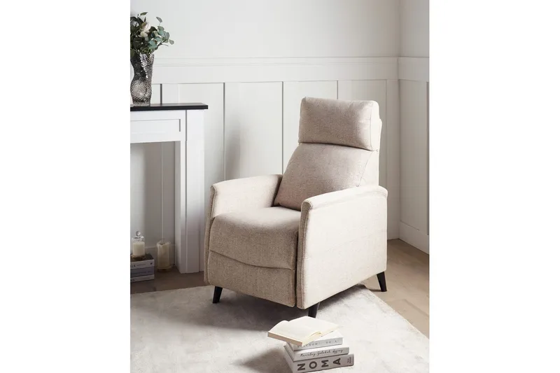 Nojatuoli Selvik Beige/musta - Beige/musta - Huonekalut - Tuoli & nojatuoli - Nojatuoli & lepotuoli - Mekanismituoli