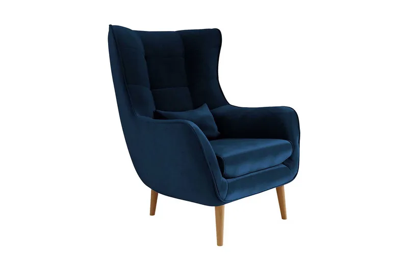 Nojatuoli - Sininen - Huonekalut - Tuoli & nojatuoli - Nojatuoli & lepotuoli - Samettinojatuoli