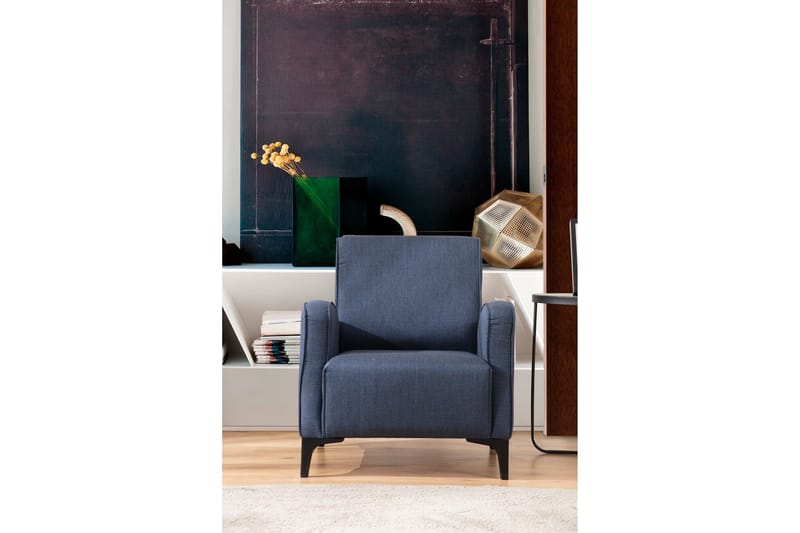 Nojatuoli Smithton - Sininen - Huonekalut - Tuoli & nojatuoli - Nojatuoli & lepotuoli