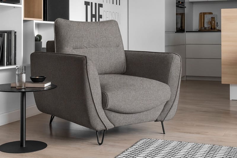 Nojatuoli Swentzel - Harmaa - Huonekalut - Tuoli & nojatuoli - Nojatuoli & lepotuoli