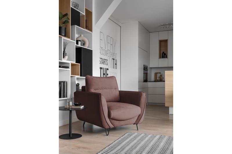 Nojatuoli Swentzel - Ruskea - Huonekalut - Tuoli & nojatuoli - Nojatuoli & lepotuoli