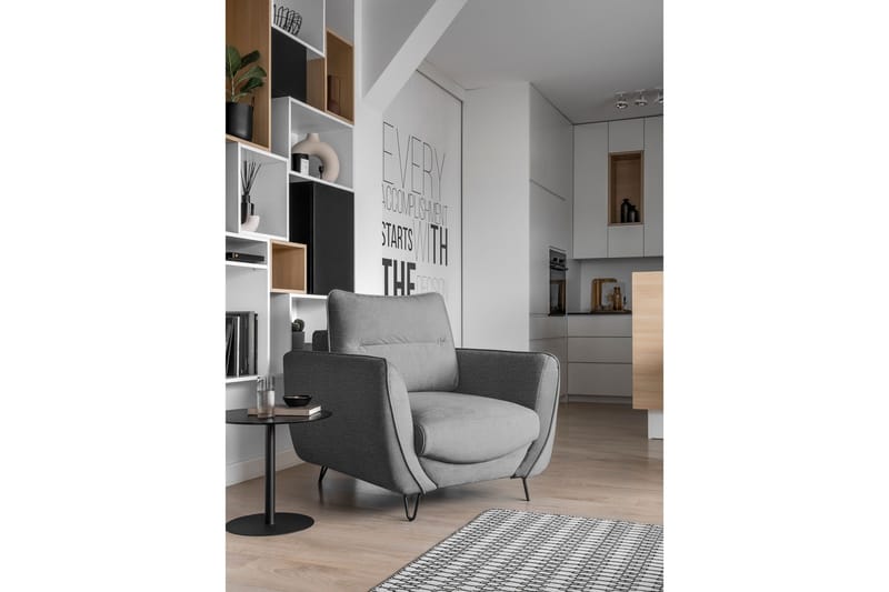 Nojatuoli Swentzel - Vaaleanharmaa - Huonekalut - Tuoli & nojatuoli - Nojatuoli & lepotuoli