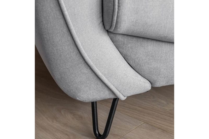 Nojatuoli Swentzel - Vaaleanharmaa - Huonekalut - Tuoli & nojatuoli - Nojatuoli & lepotuoli