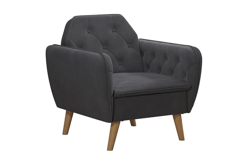 Nojatuoli Teresa Harmaa/Sametti, Novogratz