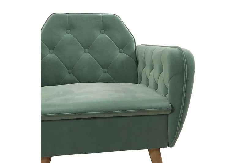 Nojatuoli Teresa Sametti/Vaaleanvihreä - Novogratz - Huonekalut - Tuoli & nojatuoli - Nojatuoli & lepotuoli - Samettinojatuoli