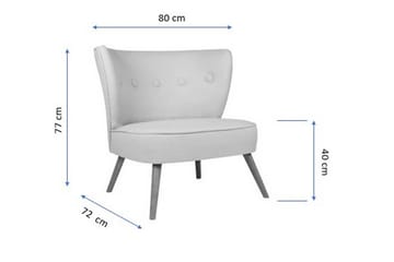 Nojatuoli Terriq Käsinojilla - Beige - Huonekalut - Tuoli & nojatuoli - Nojatuoli & lepotuoli