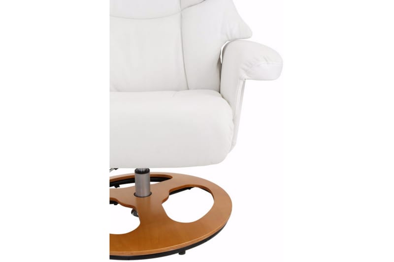 Nojatuoli Tony Keinonahka - Valkoinen - Huonekalut - Tuoli & nojatuoli - Nojatuoli & lepotuoli