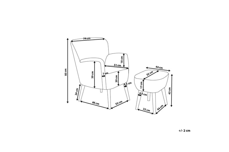 Nojatuoli Tumba - Beige - Huonekalut - Tuoli & nojatuoli - Nojatuoli & lepotuoli
