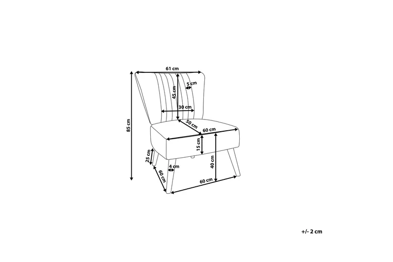 Nojatuoli Vaasa - Vihreä - Huonekalut - Tuoli & nojatuoli - Nojatuoli & lepotuoli