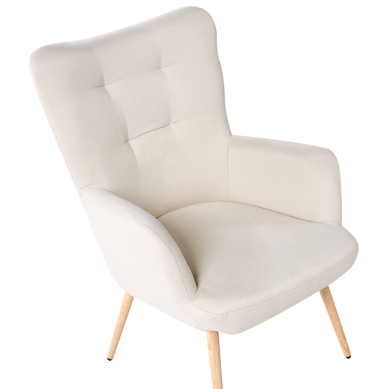 Nojatuoli Vejle - Vaalea beige - Huonekalut - Tuoli & nojatuoli - Nojatuoli & lepotuoli