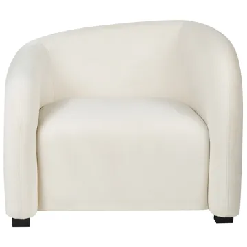 Nojatuoli Veltada - Off-White - Huonekalut - Tuoli & nojatuoli - Nojatuoli & lepotuoli - Samettinojatuoli