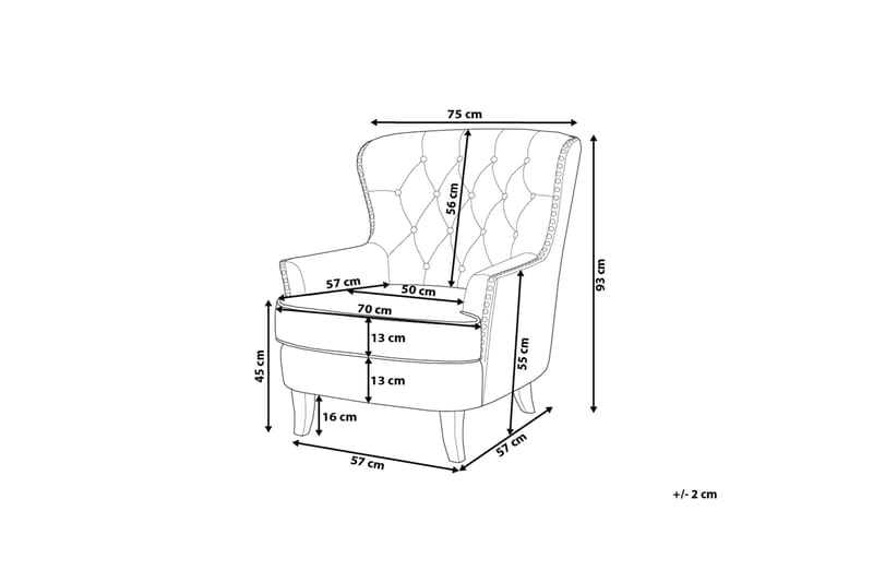 Nojatuoli Viborg II - Harmaa - Huonekalut - Tuoli & nojatuoli - Nojatuoli & lepotuoli