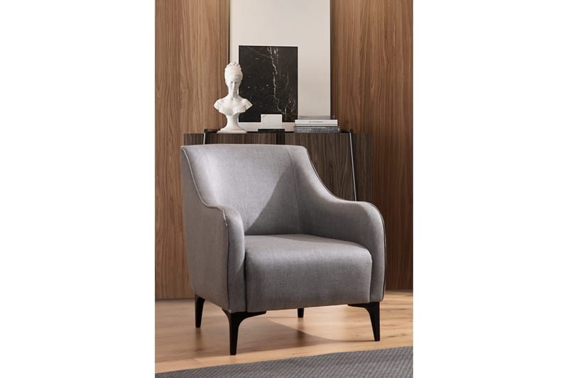 Nojatuoli Wangaratta - Harmaa - Huonekalut - Tuoli & nojatuoli - Nojatuoli & lepotuoli