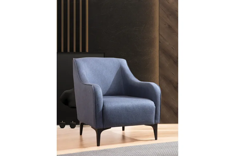 Nojatuoli Wangaratta - Sininen - Huonekalut - Tuoli & nojatuoli - Nojatuoli & lepotuoli