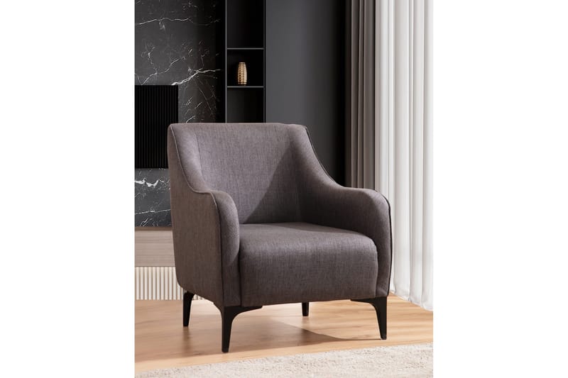 Nojatuoli Wangaratta - Tummanharmaa - Huonekalut - Tuoli & nojatuoli - Nojatuoli & lepotuoli