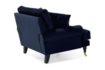 Nojatuoli Webber Sametti - Yönsininen Messinki - Huonekalut - Tuoli & nojatuoli - Nojatuoli & lepotuoli - Howard-nojatuolit