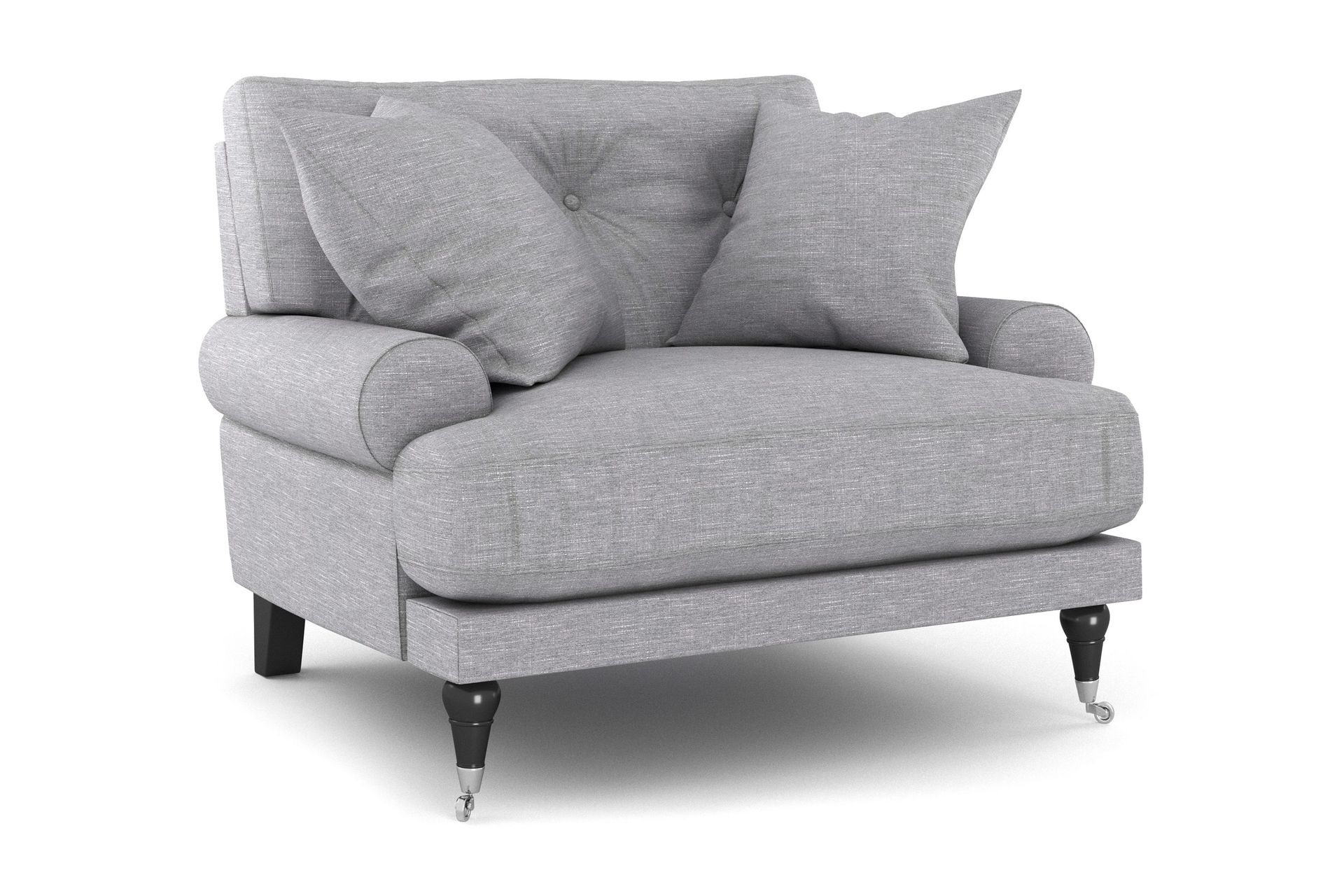 Nojatuoli Webber - Vaaleanharmaa Kromi