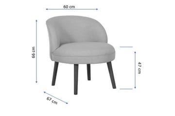 Nojatuoli Wentzlaff Käsinojilla - Harmaa - Huonekalut - Tuoli & nojatuoli - Nojatuoli & lepotuoli