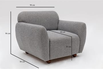 Nojatuoli Windwhistle - Vaaleanharmaa - Huonekalut - Tuoli & nojatuoli - Nojatuoli & lepotuoli