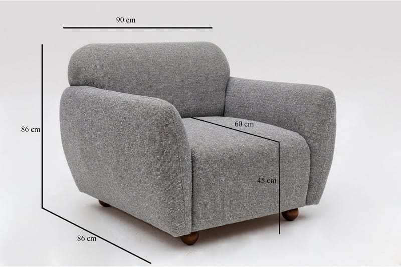 Nojatuoli Windwhistle - Vaaleanharmaa - Huonekalut - Tuoli & nojatuoli - Nojatuoli & lepotuoli