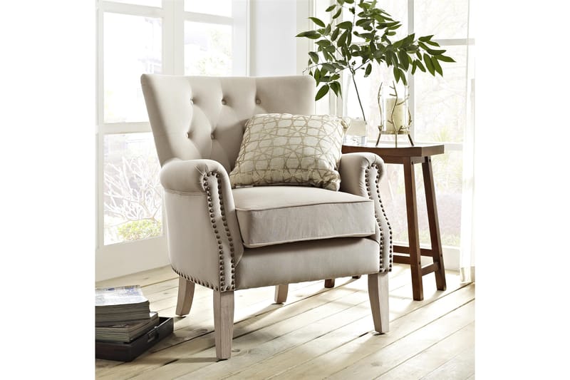 Nojatuoli Wynn Beige - Dorel Home - Huonekalut - Tuoli & nojatuoli - Nojatuoli & lepotuoli