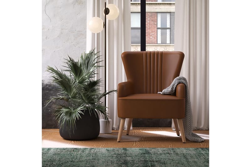 Nojatuoli Wynn Ruskea - Dorel Home - Huonekalut - Tuoli & nojatuoli - Nojatuoli & lepotuoli