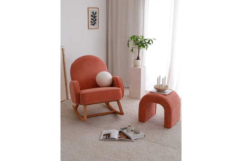 Nojatuoli Yoko - Koralli - Huonekalut - Tuoli & nojatuoli - Pyörivät tuolit & keinutuoli