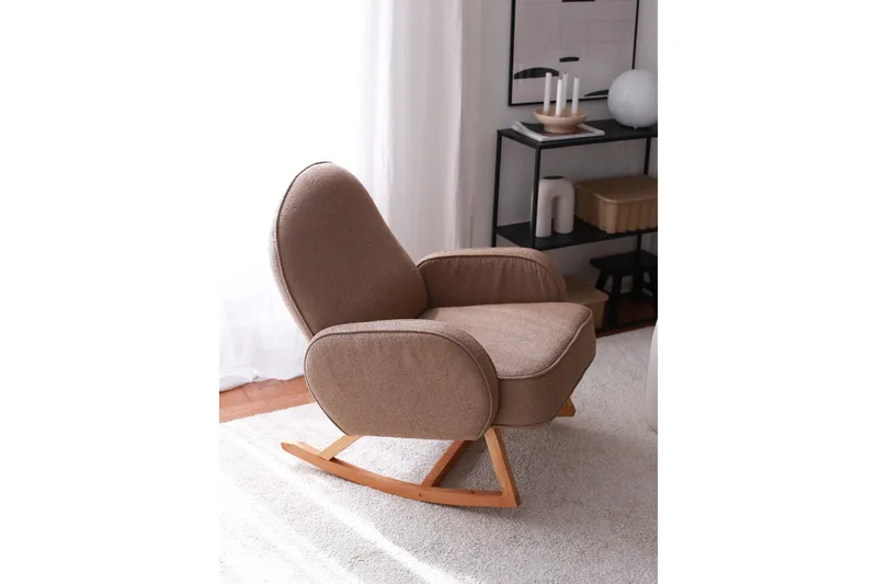 Nojatuoli Yoko - Ruskea - Huonekalut - Tuoli & nojatuoli - Pyörivät tuolit & keinutuoli