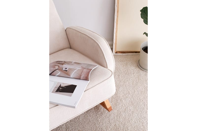 Nojatuoli Yoko - Valkoinen - Huonekalut - Tuoli & nojatuoli - Pyörivät tuolit & keinutuoli