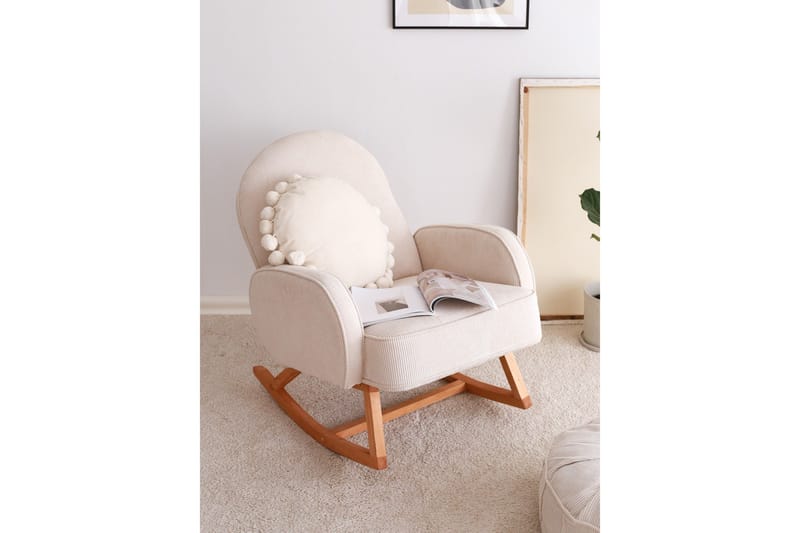 Nojatuoli Yoko - Valkoinen - Huonekalut - Tuoli & nojatuoli - Pyörivät tuolit & keinutuoli