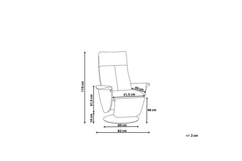 Nojatuoli Prime - Harmaa - Huonekalut - Tuoli & nojatuoli - Nojatuoli & lepotuoli