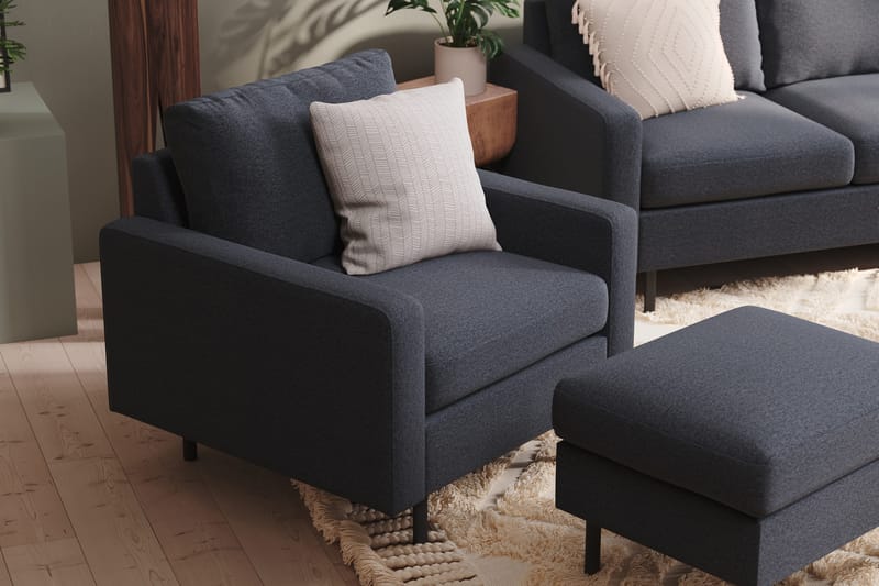 Nojatuoli Peppe - Tummanharmaa - Huonekalut - Tuoli & nojatuoli - Nojatuoli & lepotuoli