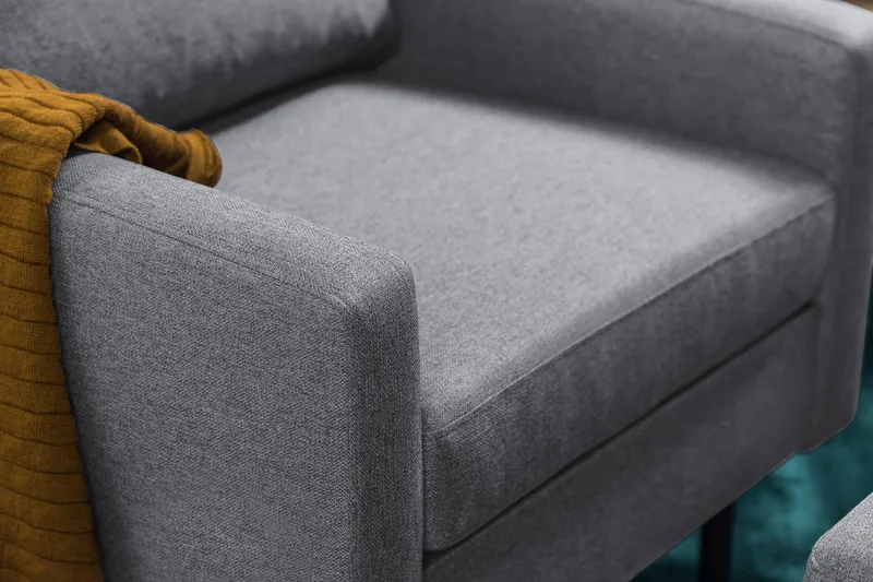 Nojatuoli Peppe - Vaaleanharmaa - Huonekalut - Tuoli & nojatuoli - Nojatuoli & lepotuoli