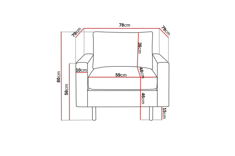 Nojatuoli Peppe - Tummanharmaa - Huonekalut - Tuoli & nojatuoli - Nojatuoli & lepotuoli
