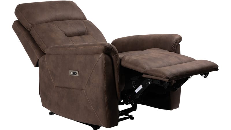 Novira recliner-nojatuoli, sähköinen - Ruskea - Huonekalut - Tuoli & nojatuoli - Nojatuoli & lepotuoli - Mekanismituoli