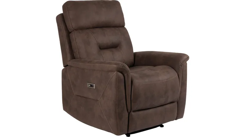 Novira recliner-nojatuoli, sähköinen, Ruskea
