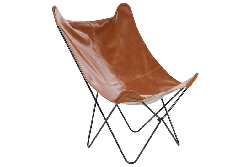 Nojatuoli Nybro, Ruskea, Musta/Keinonahka