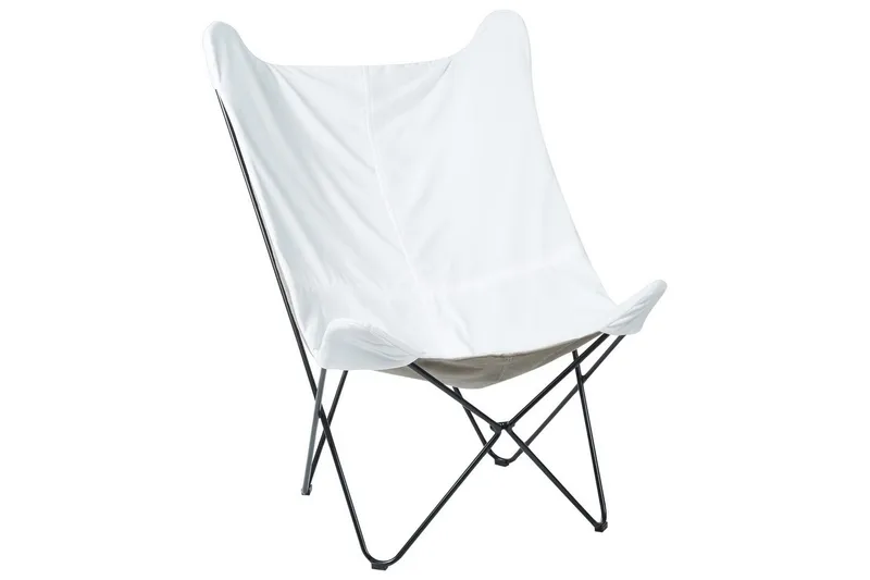 Nojatuoli Nybro, Valkoinen, Musta/Sametti