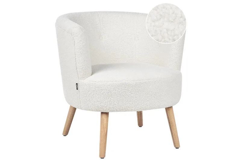 Nojatuoli Odenzen Valkoinen/vaalea puu, Valkoinen/vaalea puu